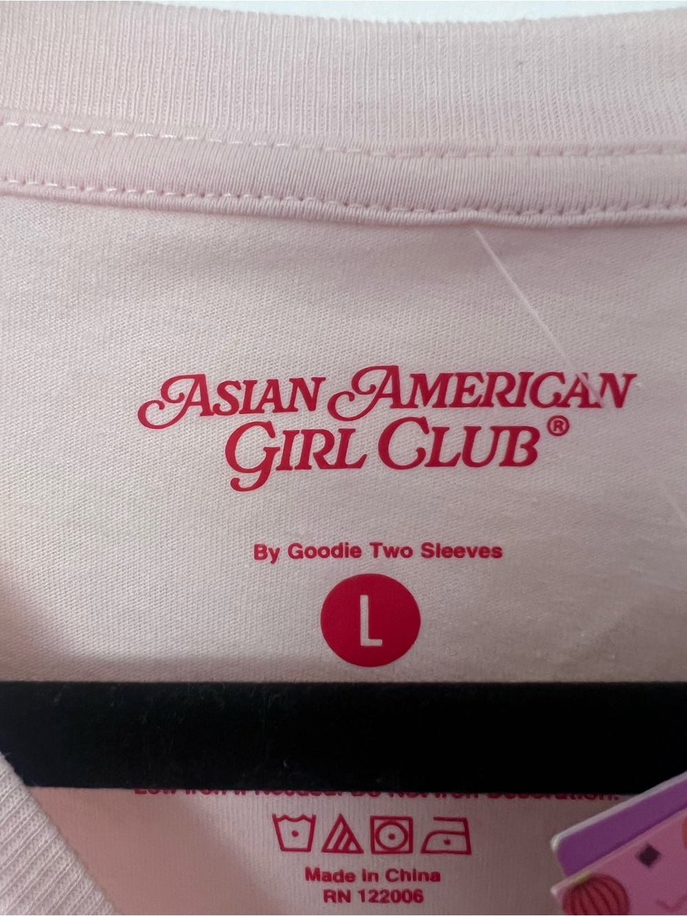 NWT Asian American Girl Club Pink Tee - Picture 4 of 7
